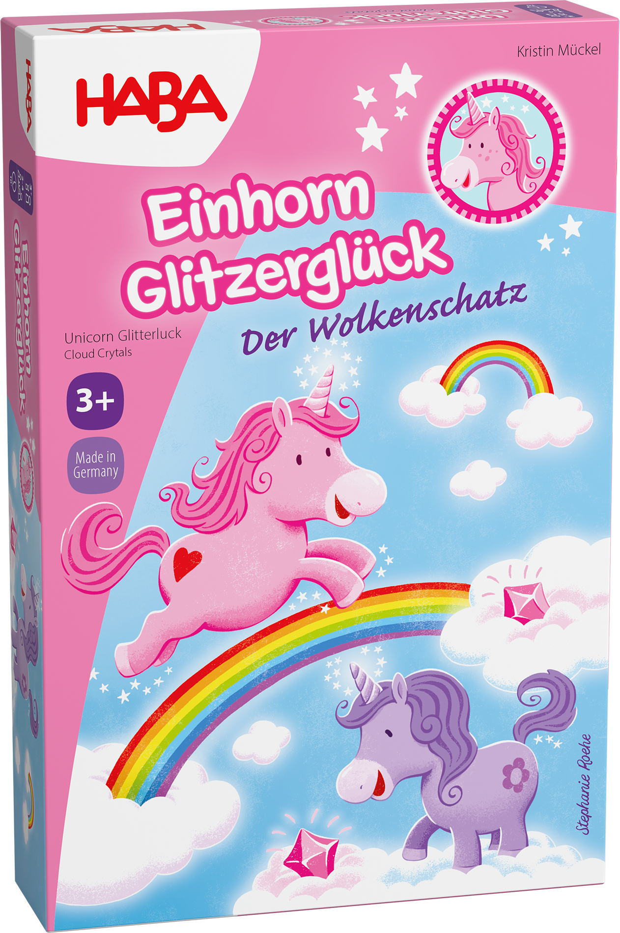 HABA Mitbringspiel Wettlaufspiel Einhorn Glitzerglück Der Wolkenschatz 2012230001