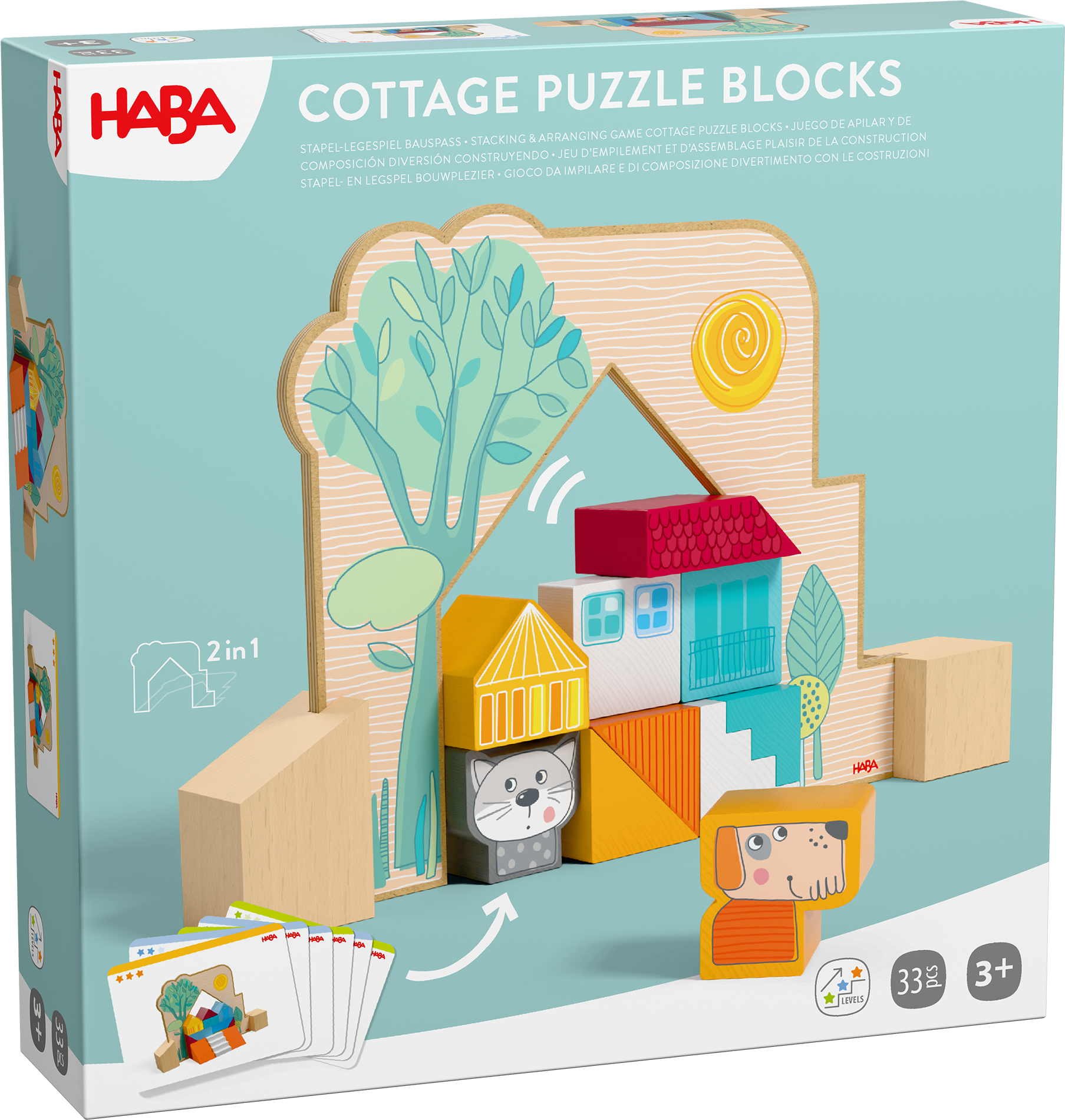 HABA Kleinkindwelt Stapel- und Legespiel Bauspaß 2012382001