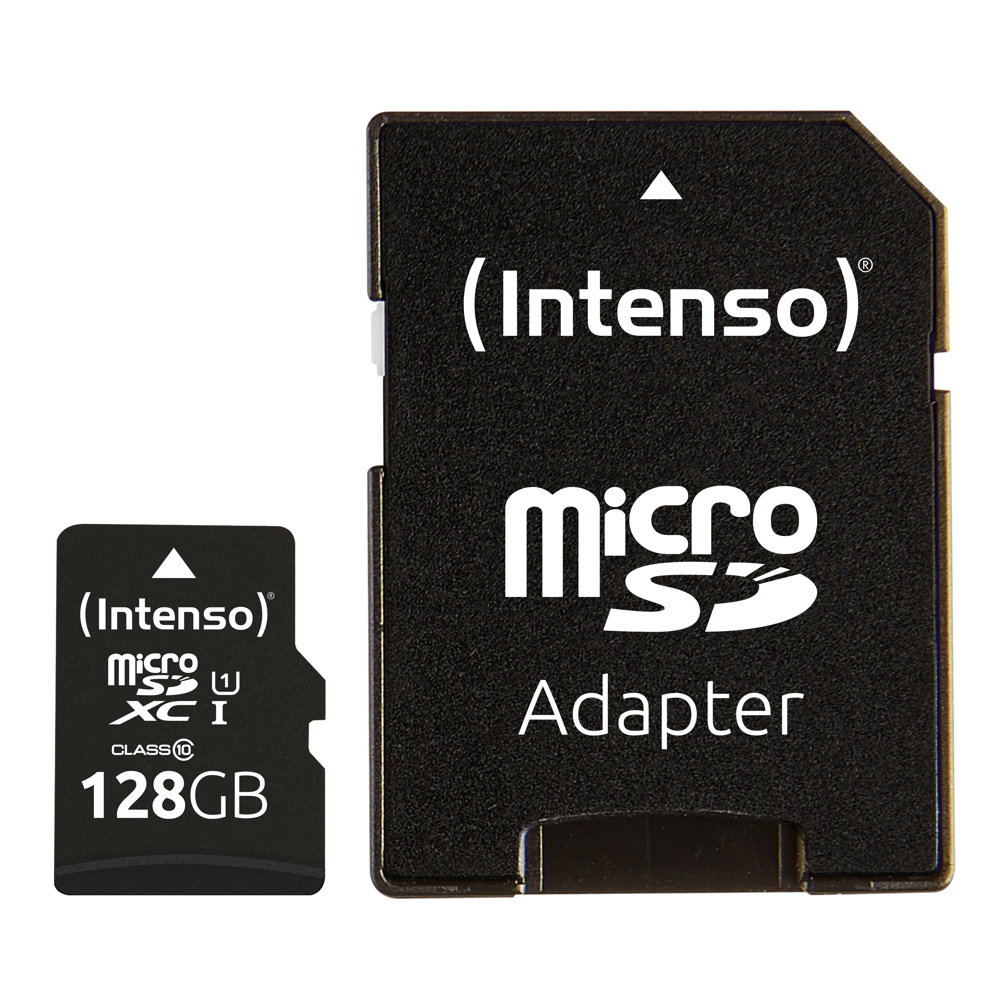 Intenso Micro SDXC Karte 128GB Speicherkarte UHS-I Performance 90MB/s Class 10 bulk
