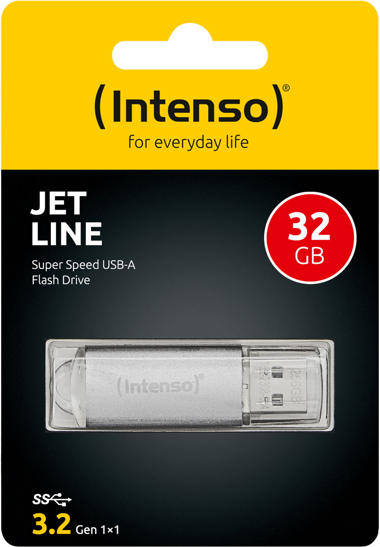 Intenso USB Stick 32GB Speicherstick Jet Line silber USB 3.2