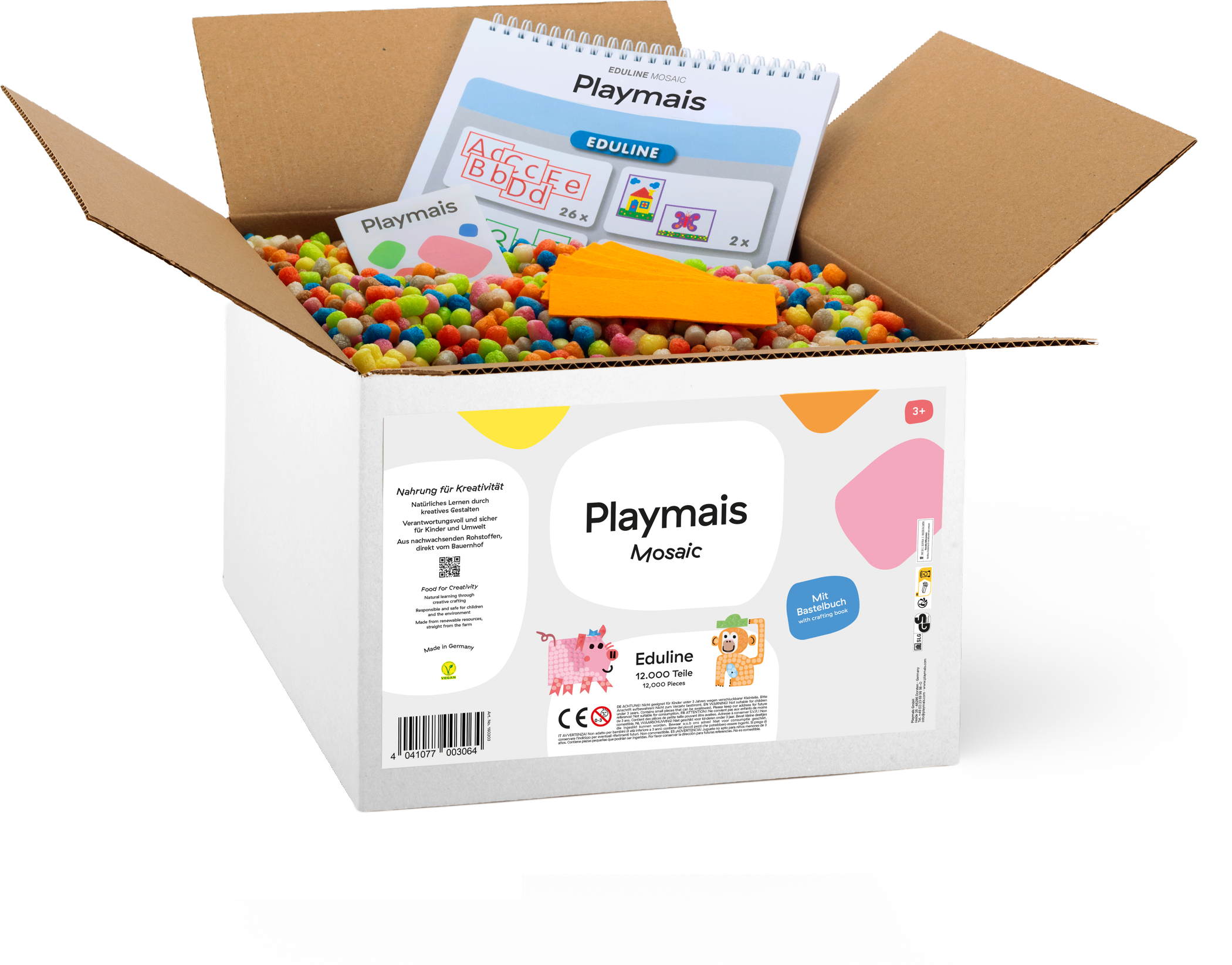 PlayMais Bastel Kreativität EDULINE MOSAIC CREATIVE 12000 ab 3 Jahren 160203