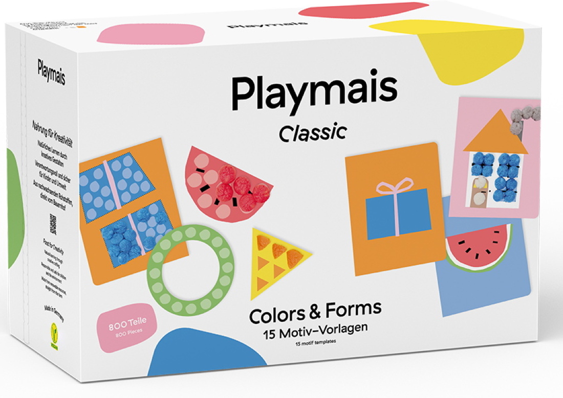 PlayMais Bastel Kreativität Bastelset Classic 800 Colors & Forms Farben & Formen ab 3 Jahren 160961