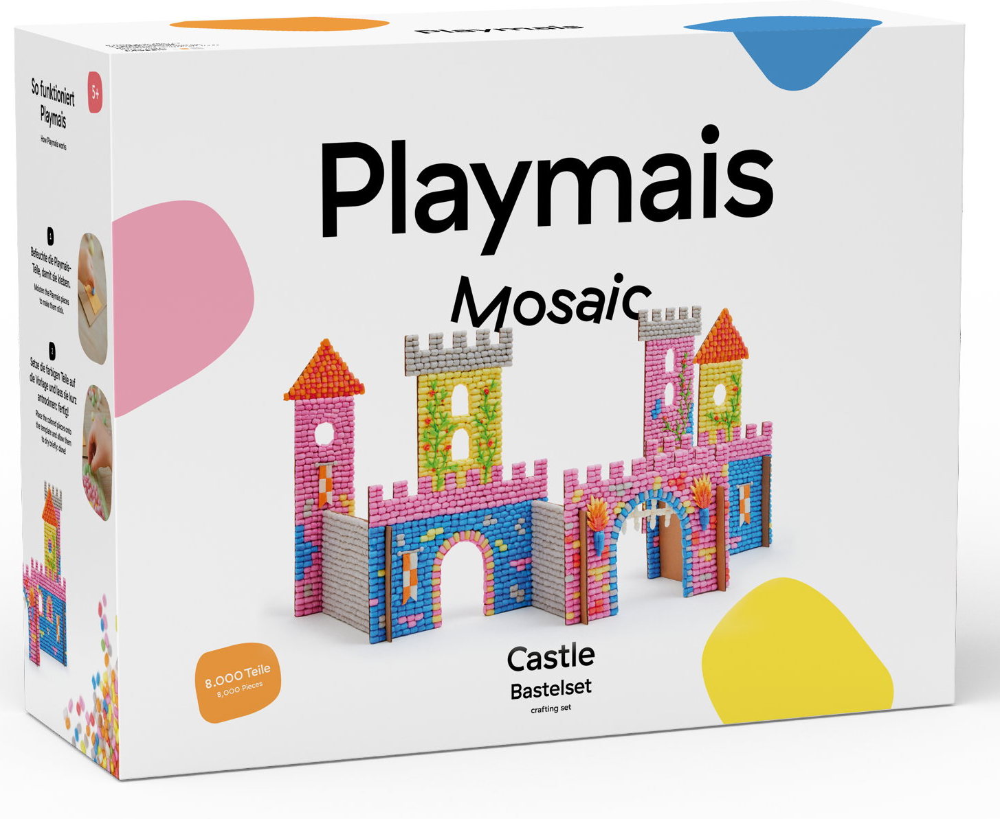 PlayMais Bastel Kreativität Bastelset Mosaic 8000 Castle Schloss ab 5 Jahren 160974