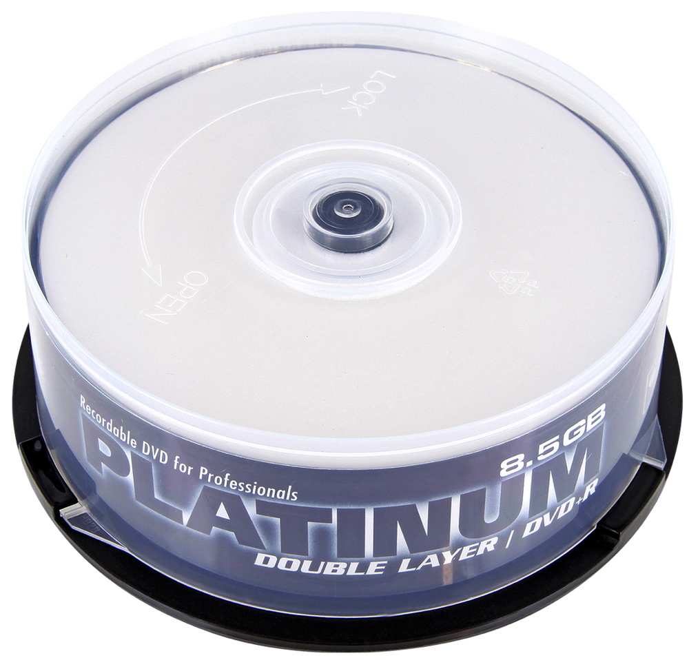 50 Platinum Rohlinge DVD+R Double Layer full printable 8,5GB 8x Spindel 50 Platinum Rohlinge DVD+R Double Layer full printable 8,5GB 8x Spindel