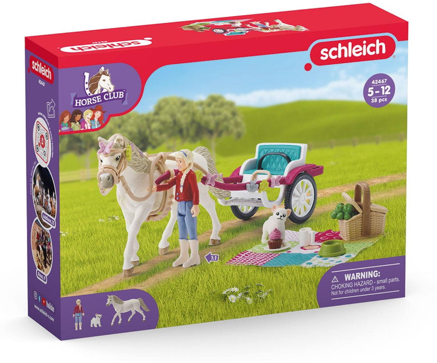 Schleich HORSE CLUB Kutsche für Pferdeshow Set 38 Teile 42467