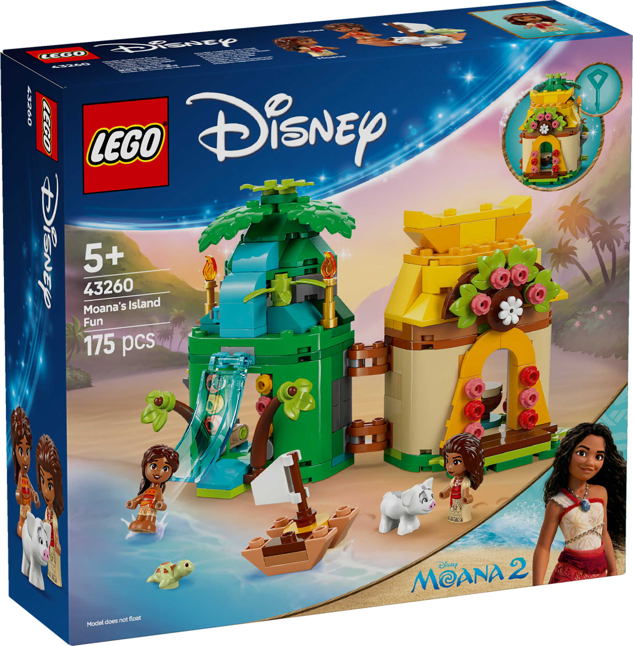LEGO® Disney Princess Vaianas Inselspaß 175 Teile 43260