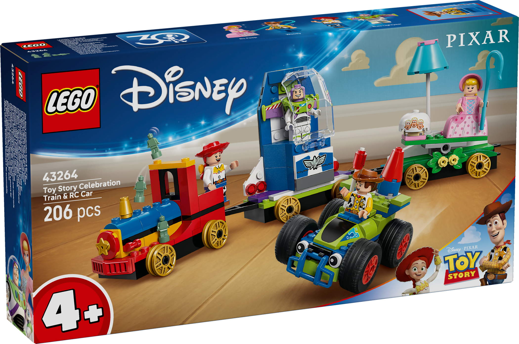 LEGO® Disney Pixar Partyzug und das Auto RC aus Toy Story 206 Teile 43264