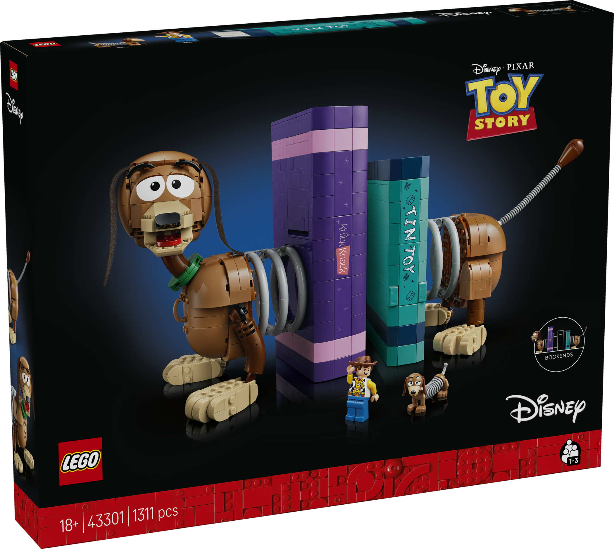 LEGO® Disney Pixar Toy Story: Slinky-Buchstützen 1311 Teile 43301