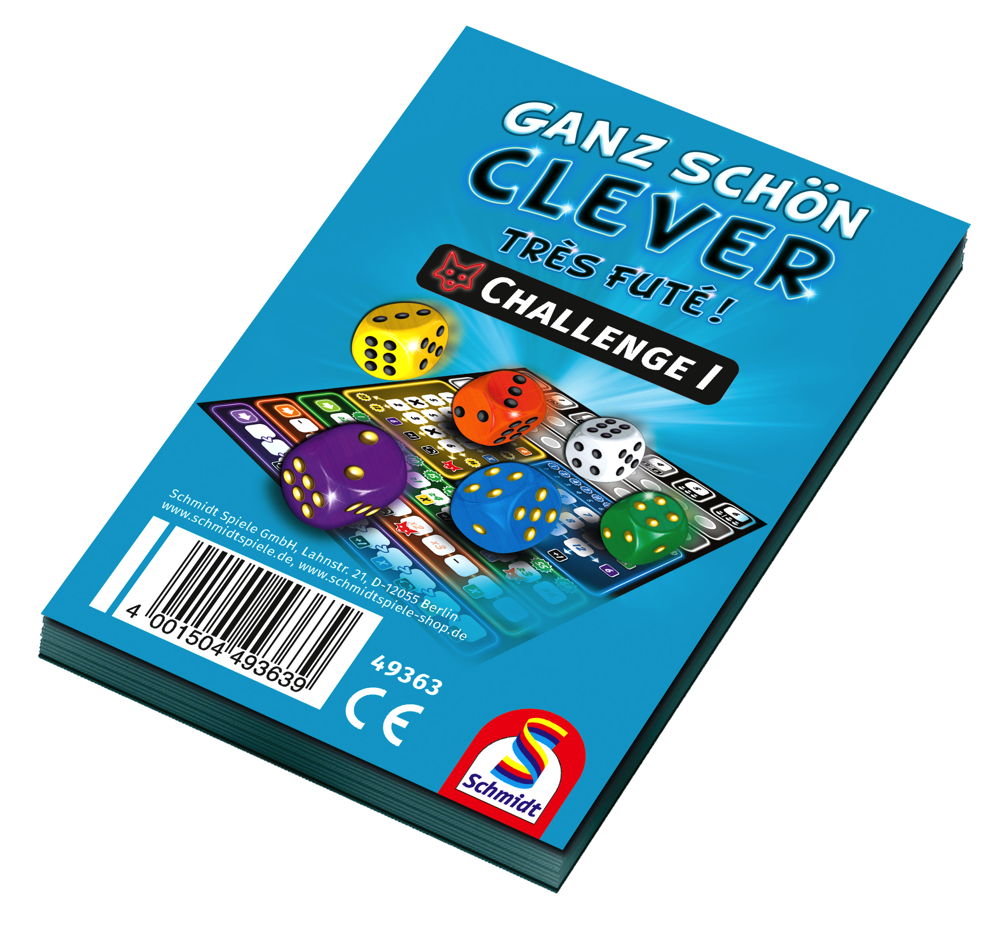 1 Schmidt Spiele Zusatzblock Ganz schn clever! Challenge I 49363