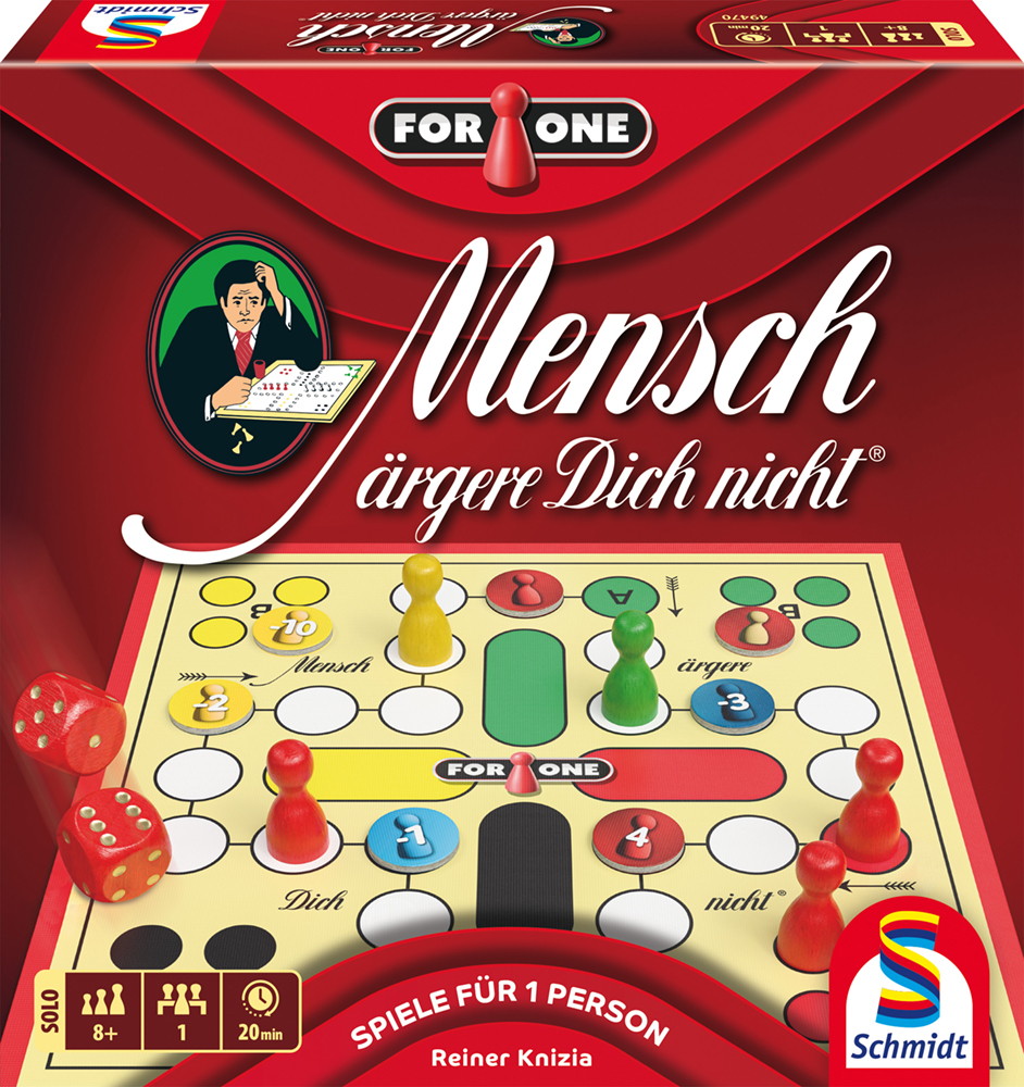 Schmidt Spiele Familienspiel W�rfelspiel For One Mensch �rgere Dich nicht 49470