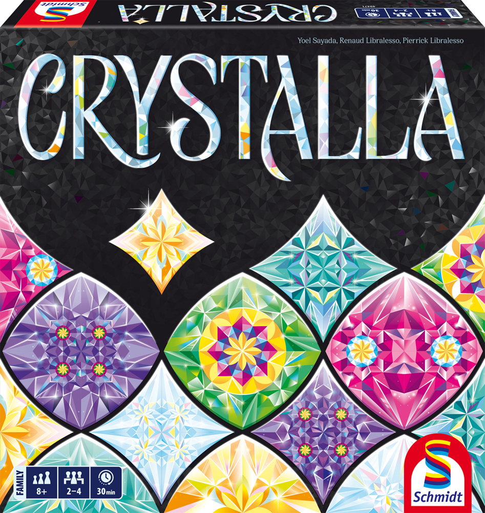 Schmidt Spiele Familienspiel Strategiespiel Legespiel Crystalla 49471