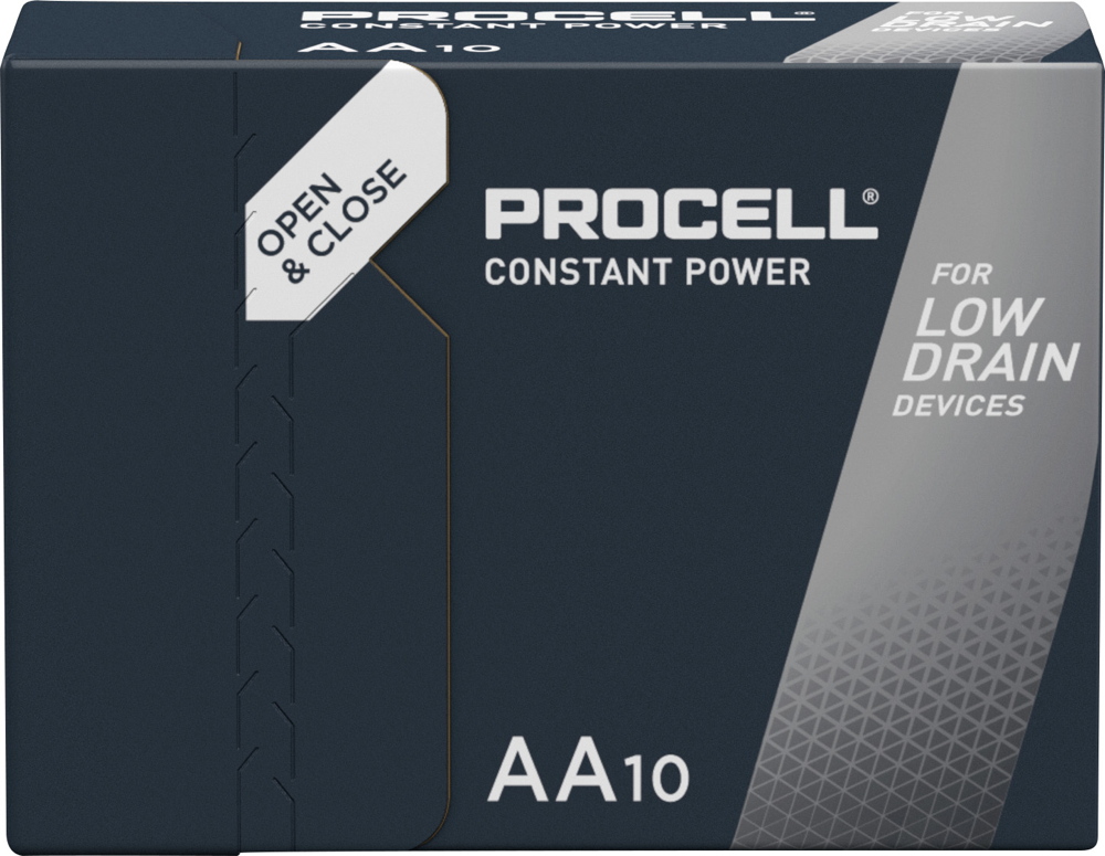10 Duracell Procell Constant AA / Mignon Alkaline Batterien im 10er Karton