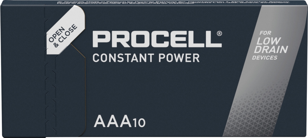 100 Duracell Procell Constant AAA / Micro Alkaline Batterien im 10er Karton