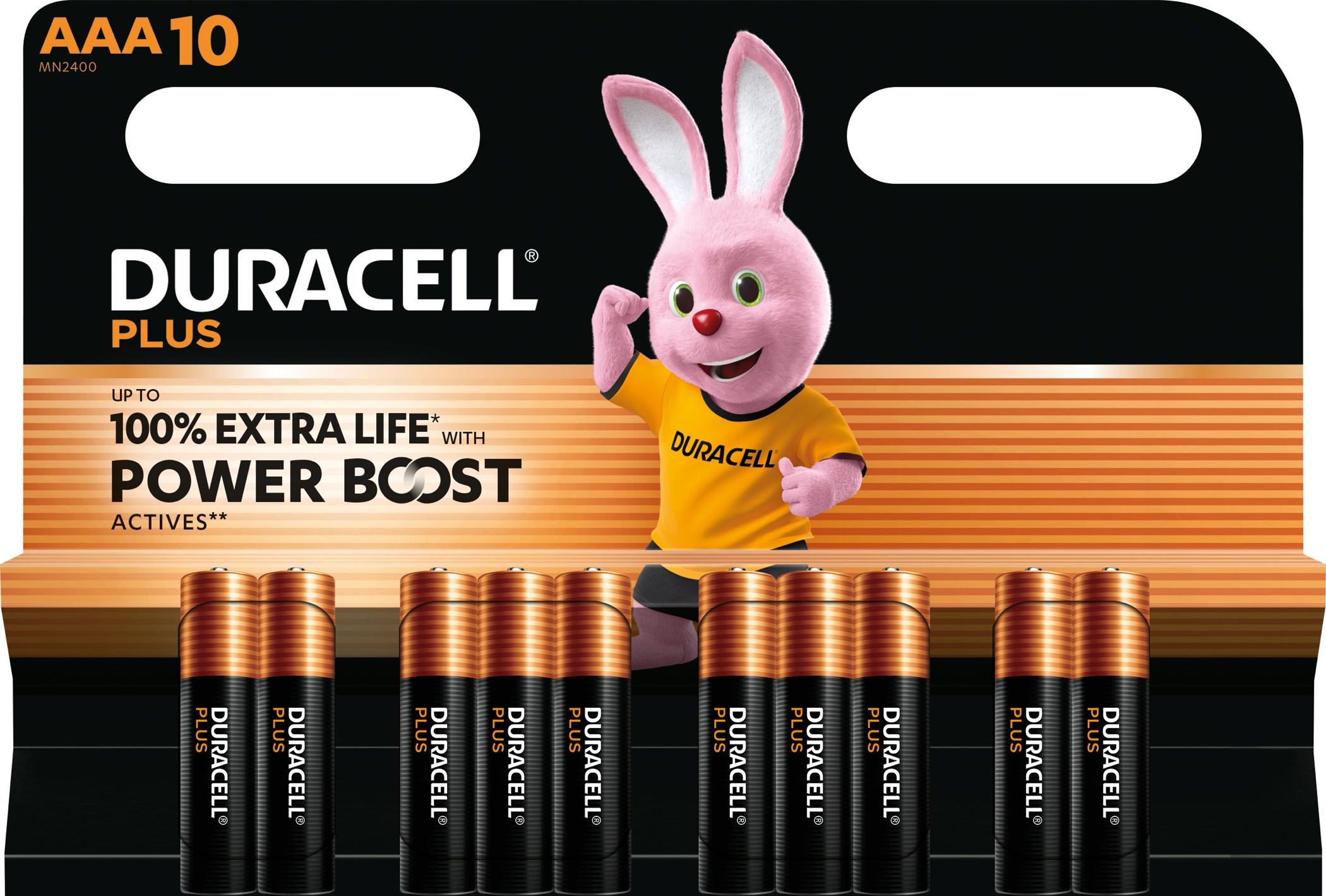 10 Duracell Plus AAA / Micro Alkaline Power Boost Batterien im 10er Blister