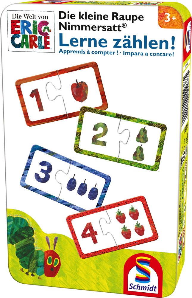 Schmidt Spiele Reisespiel Rechenspiel Lerne zählen! Die kleine Raupe Nimmersatt 51238