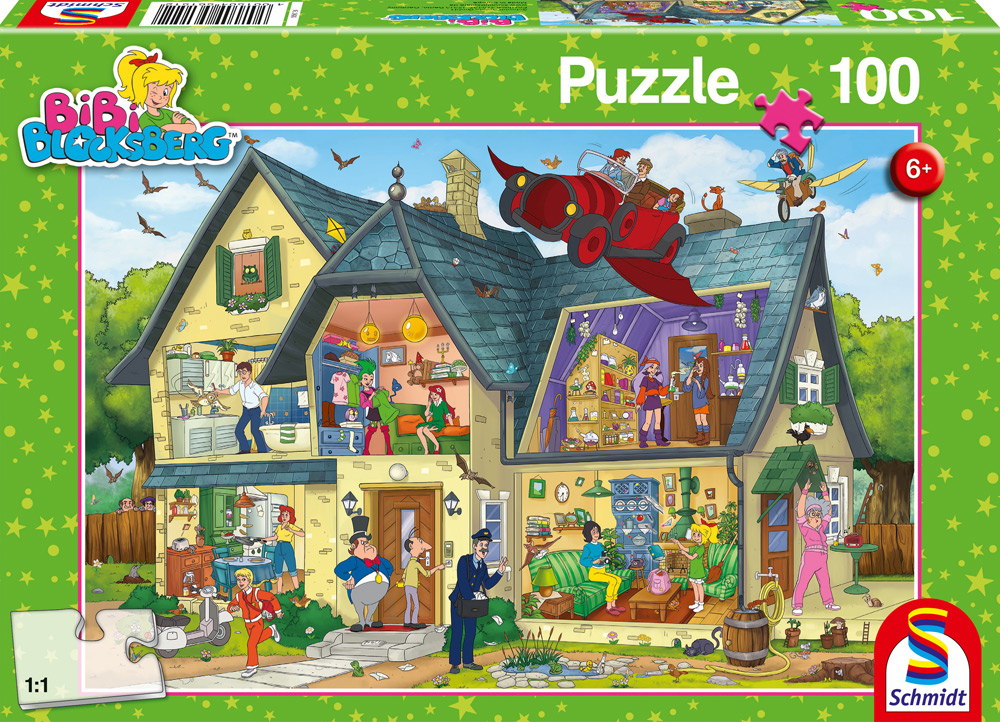 100 Teile Schmidt Spiele Kinder Puzzle Bibi Blocksberg Bei Bibi Blocksberg ist was los! 56151