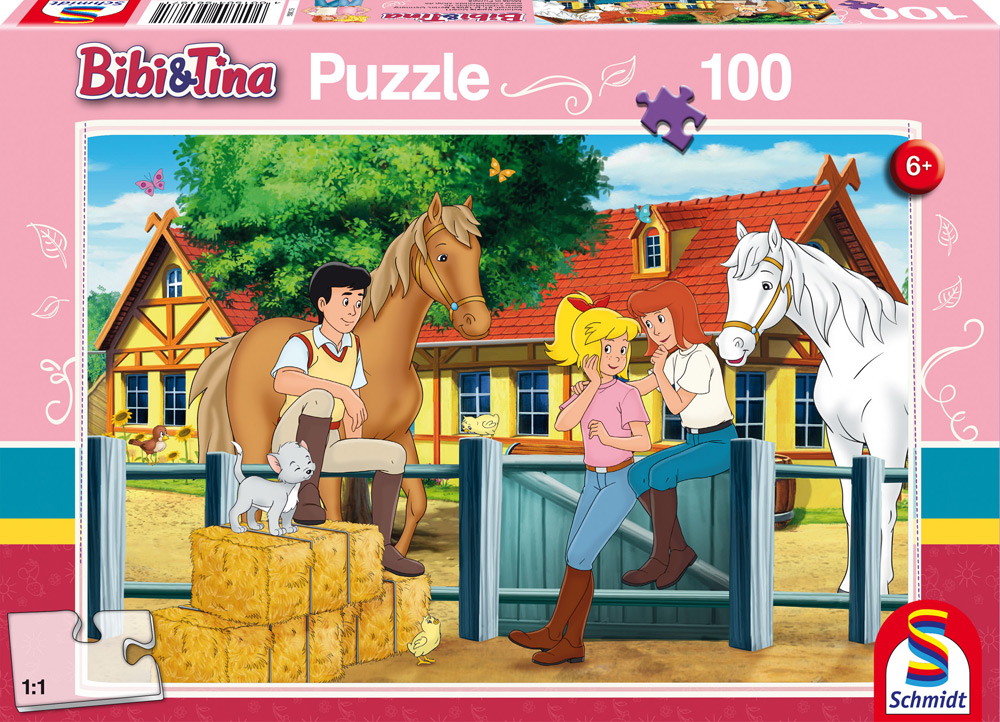 100 Teile Schmidt Spiele Kinder Puzzle Bibi & Tina Auf dem Martinshof 56187