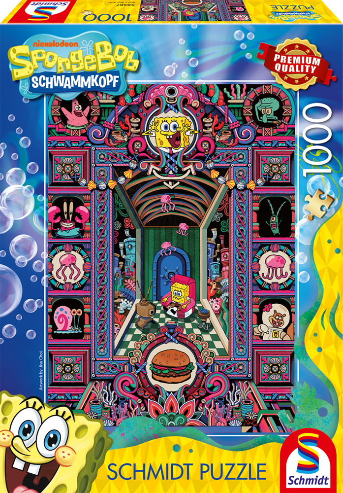 1000 Teile Schmidt Spiele Puzzle SpongeBob SpongeBobs verrückte Welt 58587