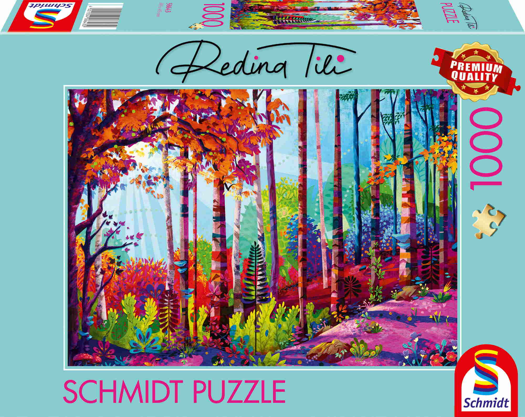 1000 Teile Schmidt Spiele Puzzle Redina Tili Im Herzen des Waldes 58643