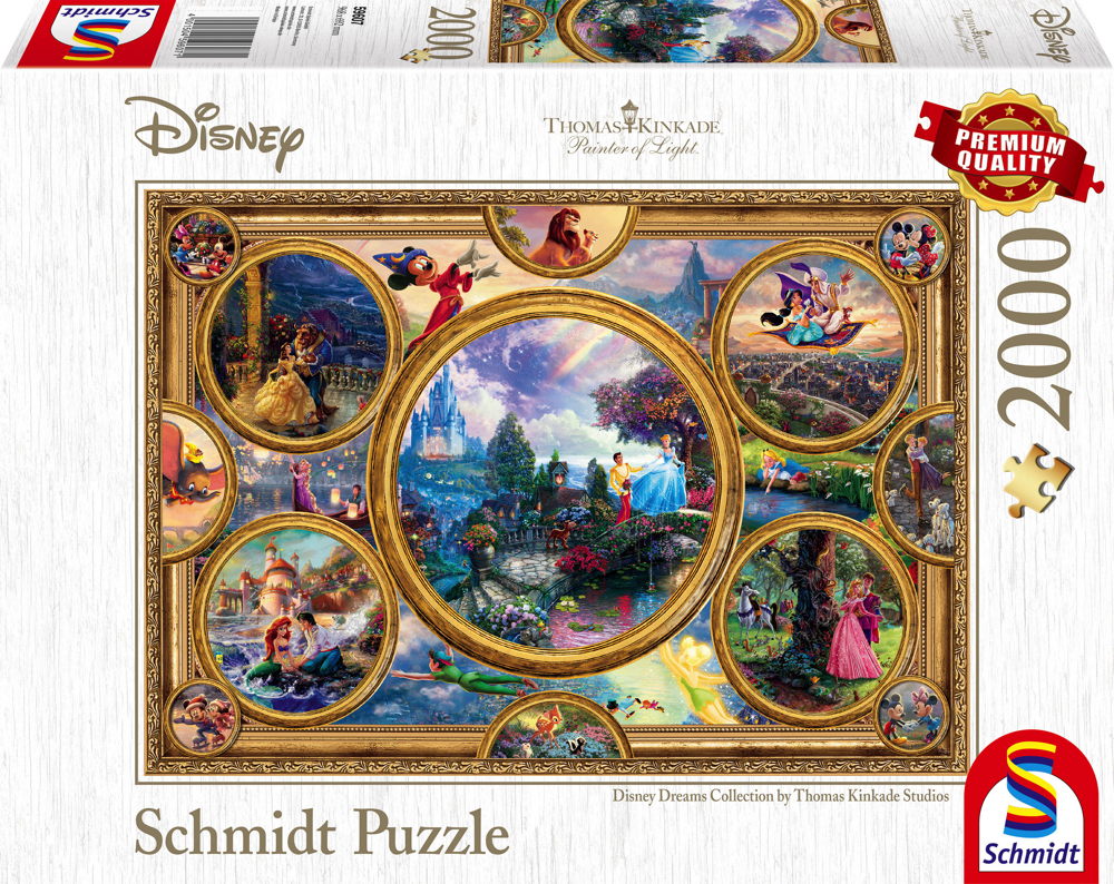 2000 Teile Schmidt Spiele Puzzle Thomas Kinkade Disney ...