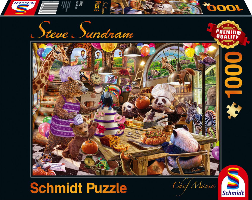 1000 Teile Schmidt Spiele Puzzle Steve Sundram Chef Mania 59663