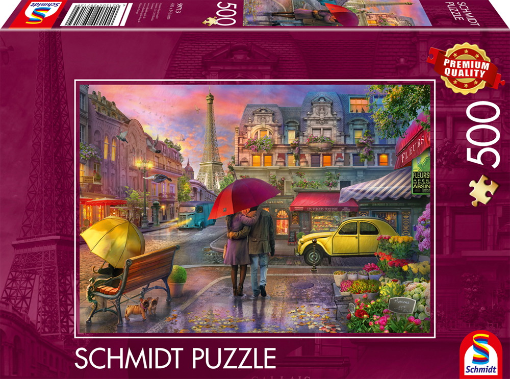 500 Teile Schmidt Spiele Puzzle Regenzauber in Paris 59713