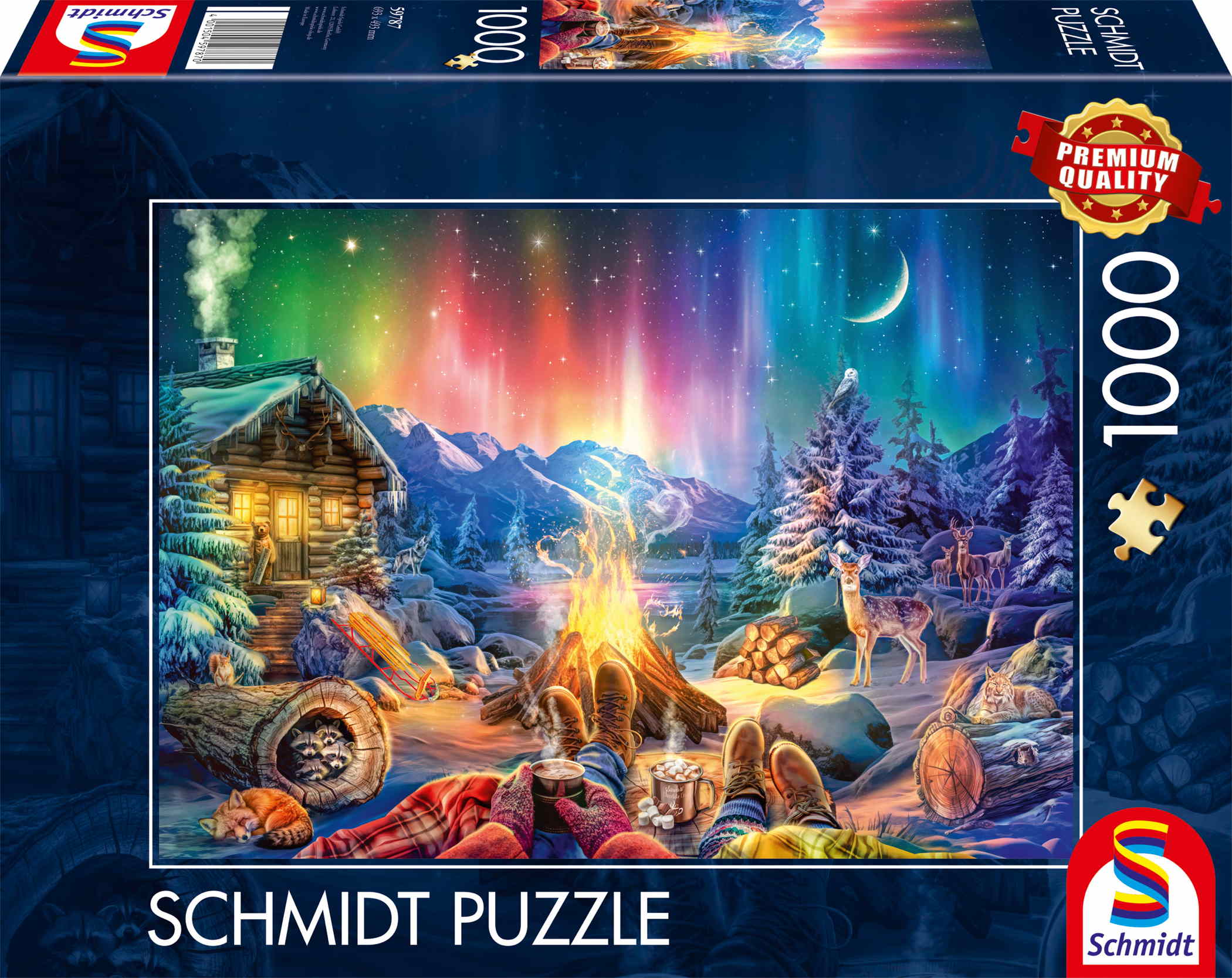 1000 Teile Schmidt Spiele Puzzle Lagerfeuerromantik unterm Sternenhimmel 59787