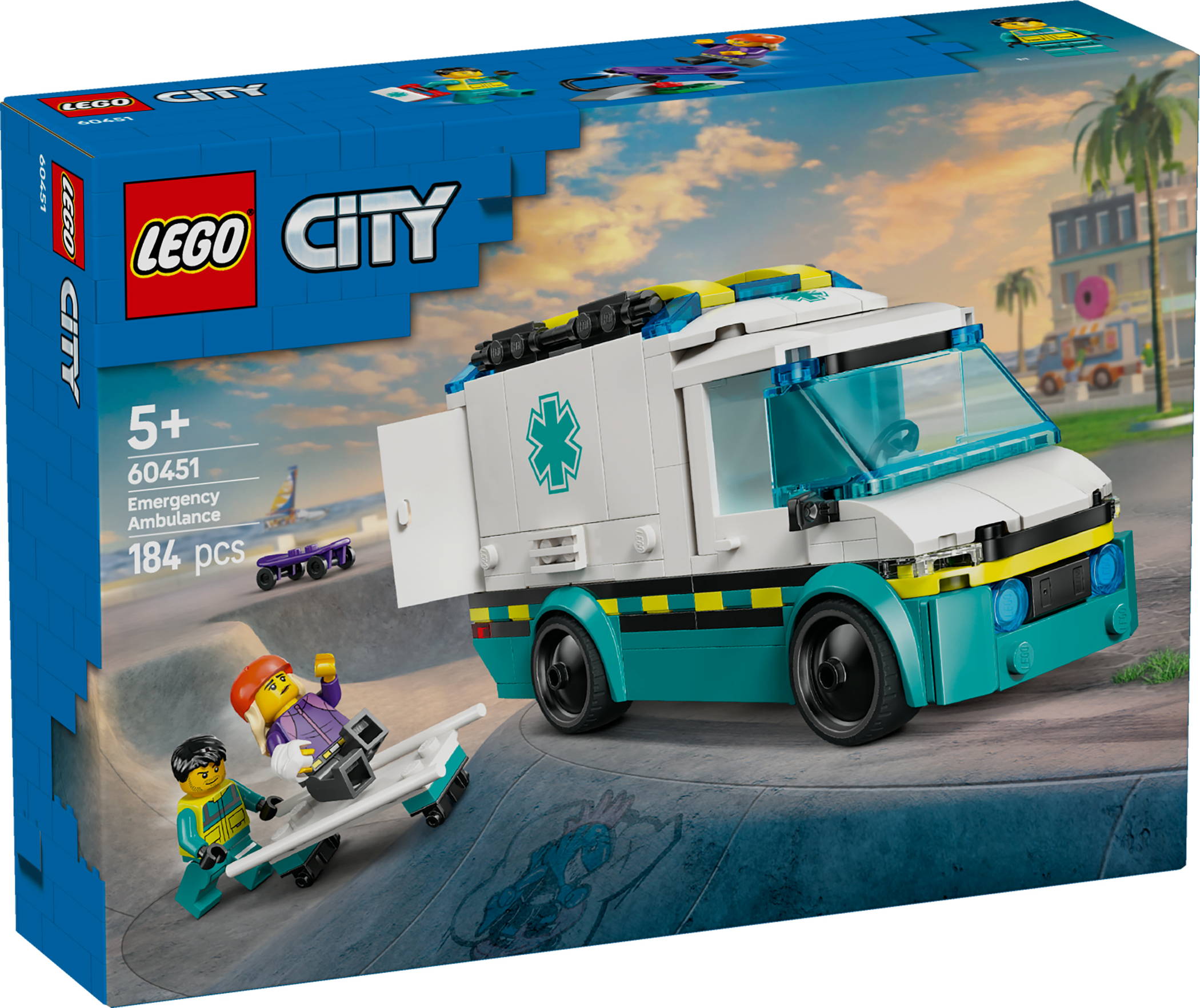 LEGO® City Fahrzeuge Rettungswagen 184 Teile 60451