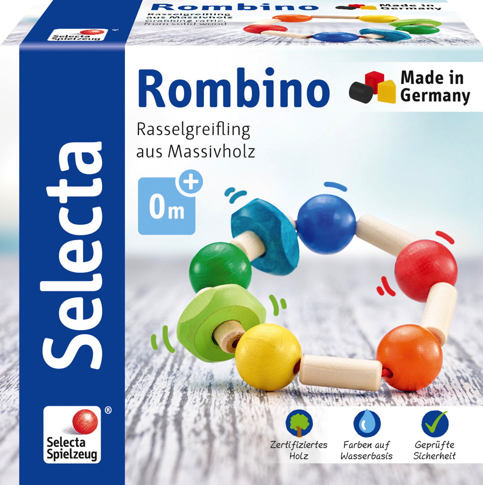 Selecta Babywelt Holz Greifling Rombino Erstlingsgreifling 61009