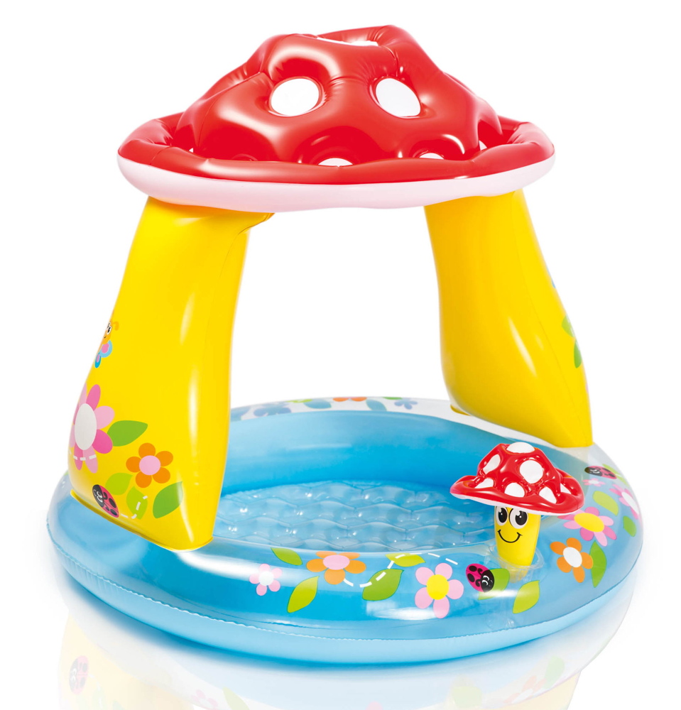 Intex Baby Pool Mushroom Baby Pool 102cm x 89cm 45 Liter 1-3 Jahre 57114NP