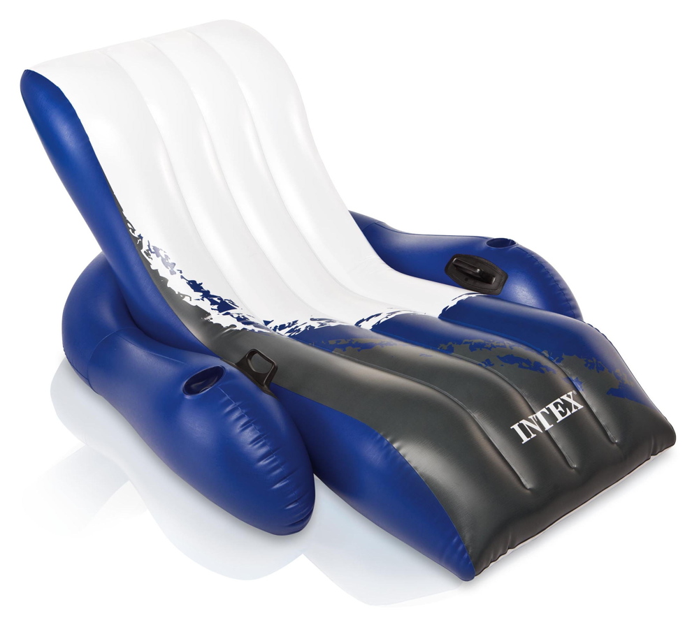 Intex Luftmatratze Floating Recliner Loungemit R�ckenlehne 180cm x 135cm 58868EU