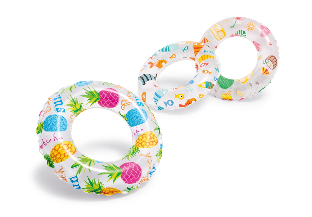 Intex Schwimmreifen Lively Print Swim Rings � 51cm 3-6 Jahre zuf�llige Auswahl 59230NP