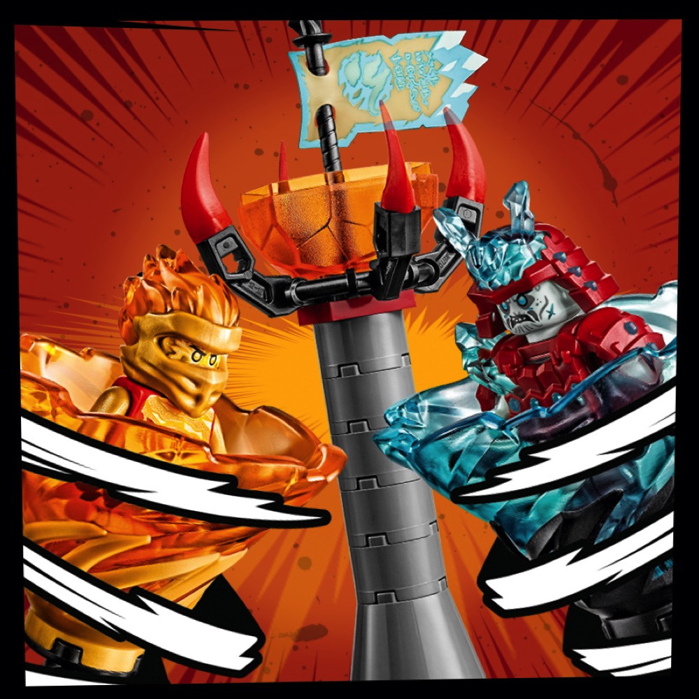 LEGO® NINJAGO Spinjitzu Slam – Kai vs. Eis-Samurai 164 Teile 70684