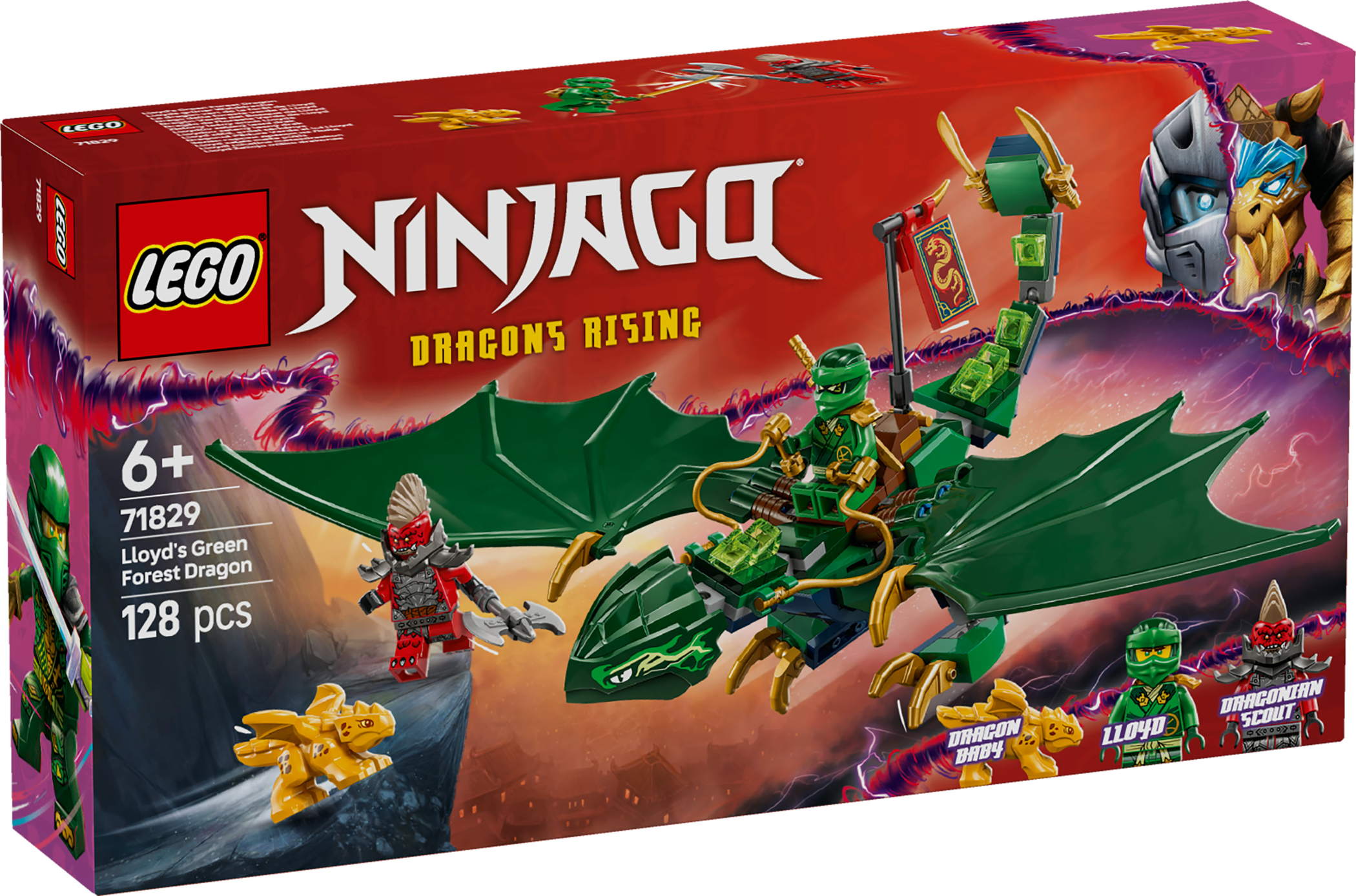 LEGO® NINJAGO Lloyds grüner Walddrache 128 Teile 71829