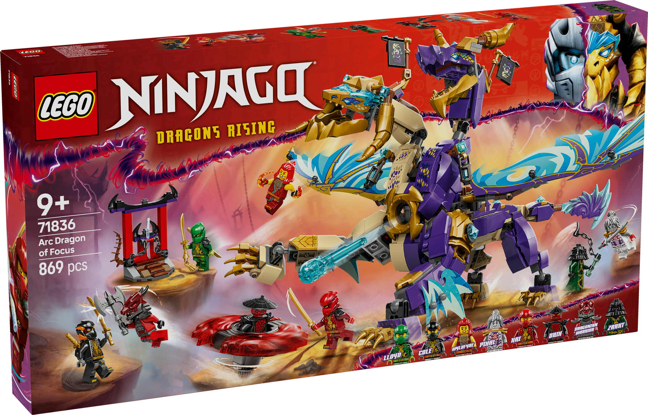 LEGO® NINJAGO Lichtbogendrache 869 Teile 71836