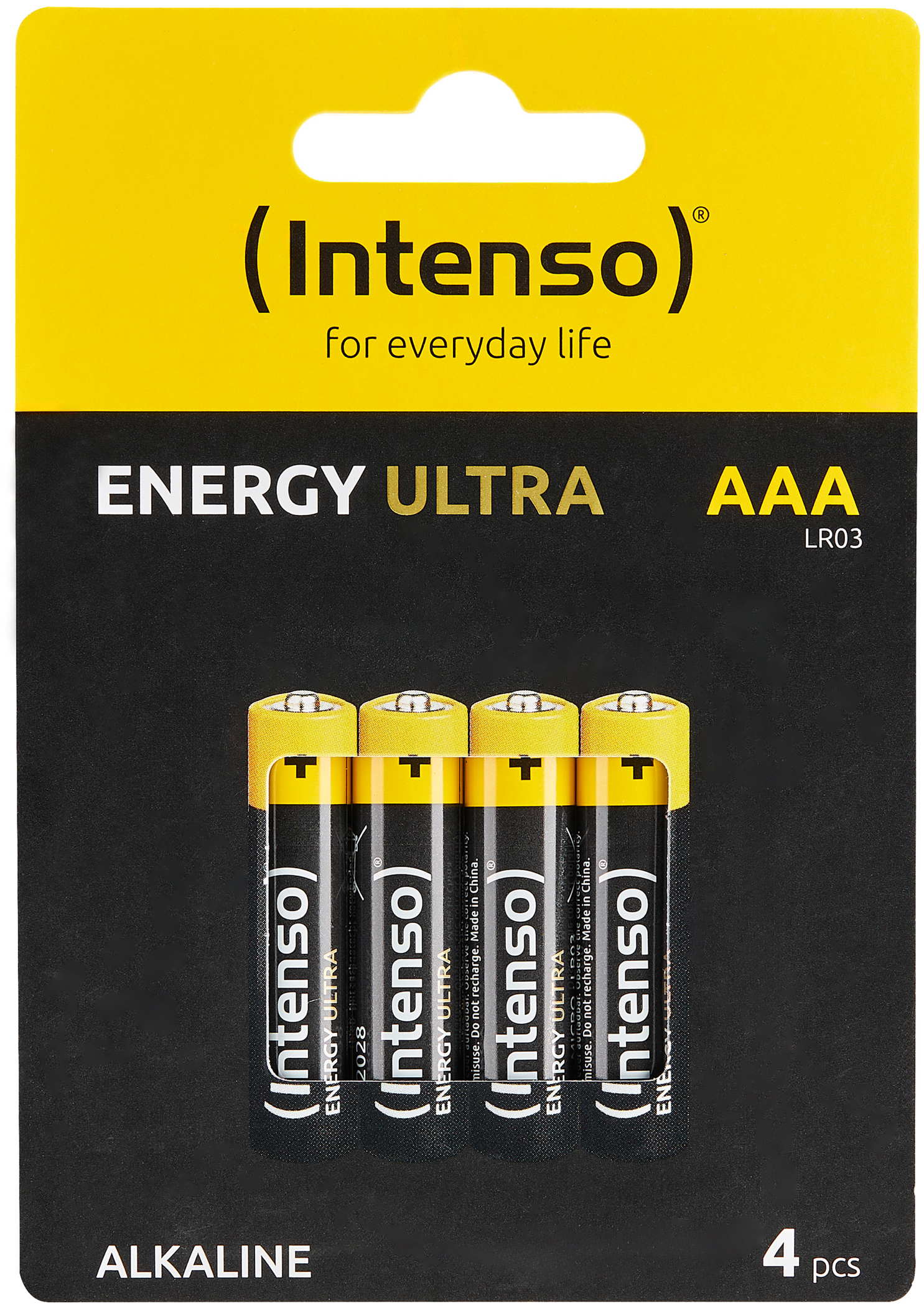 4 Intenso Energy Ultra AAA / Micro Alkaline Batterien im 4er Blister