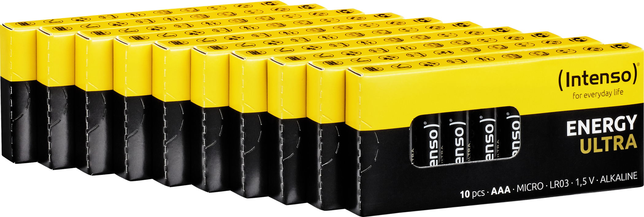 100 Intenso Energy Ultra AAA / Micro Alkaline Batterien im 10er Karton