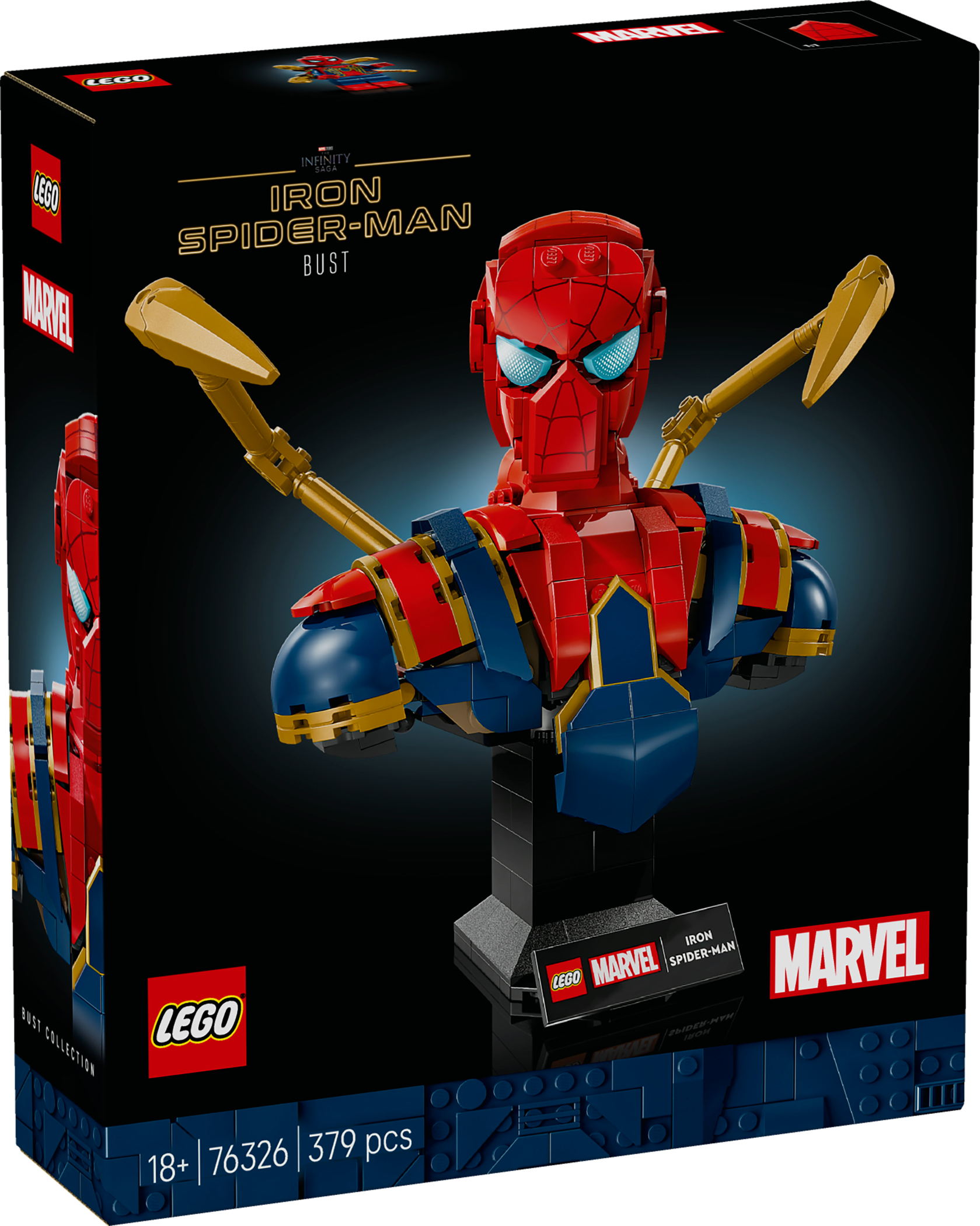 LEGO® Marvel Super Heroes™ Iron Spider-Man Büste 379 Teile 76326