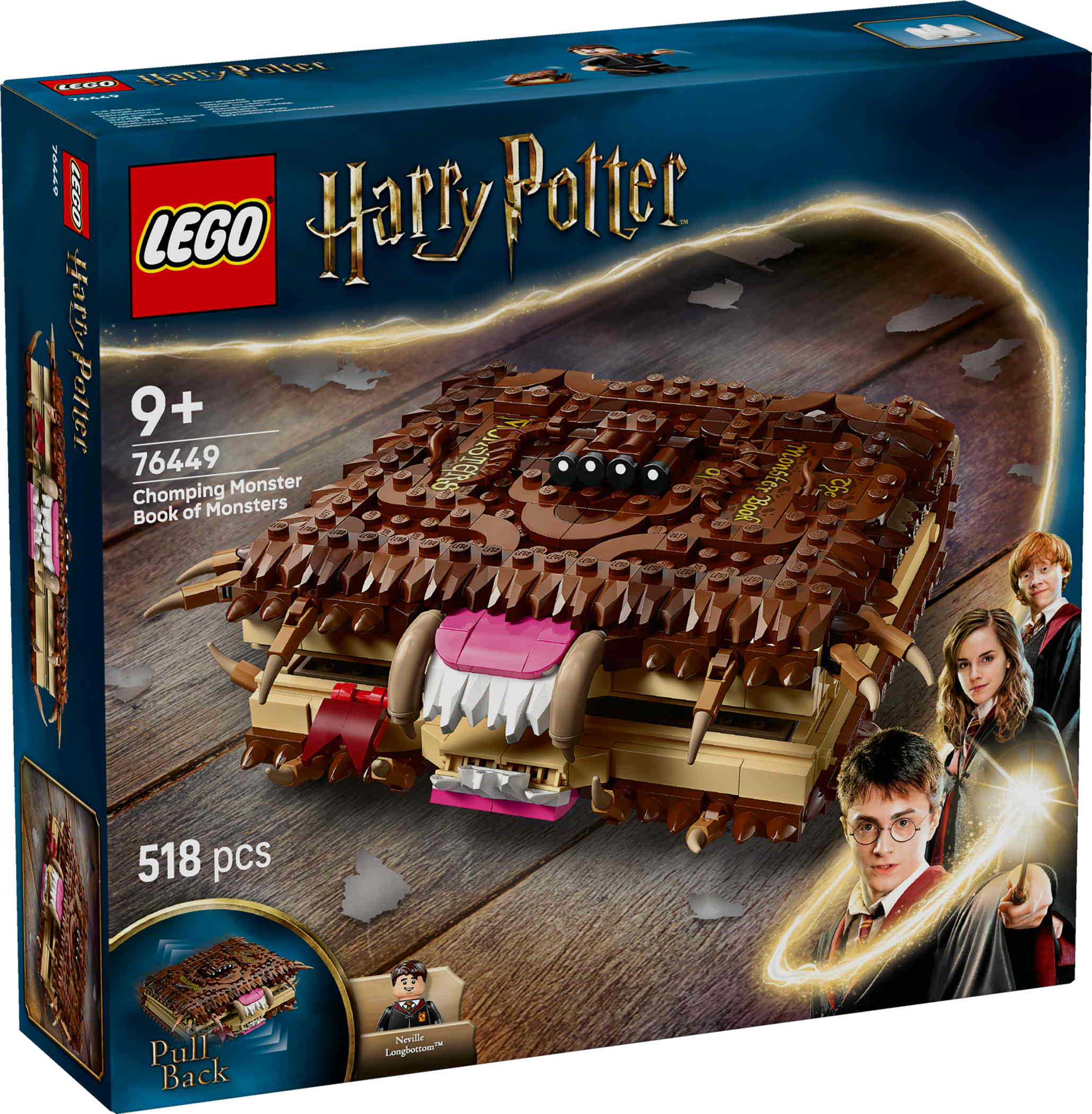 LEGO® Harry Potter™ Beißendes Monsterbuch der Monster 518 Teile 76449