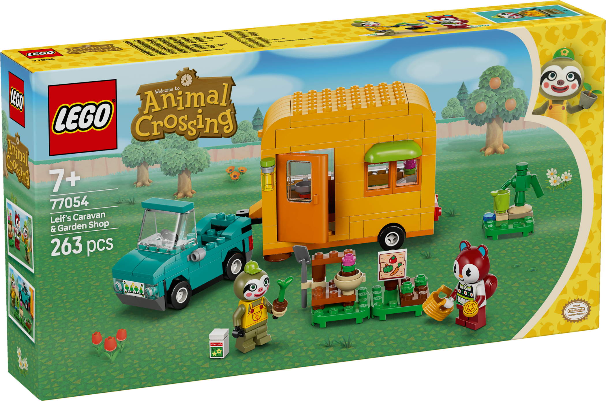 LEGO® Animal Crossing Gerds Wohnwagen & Gärtnerei 263 Teile 77054