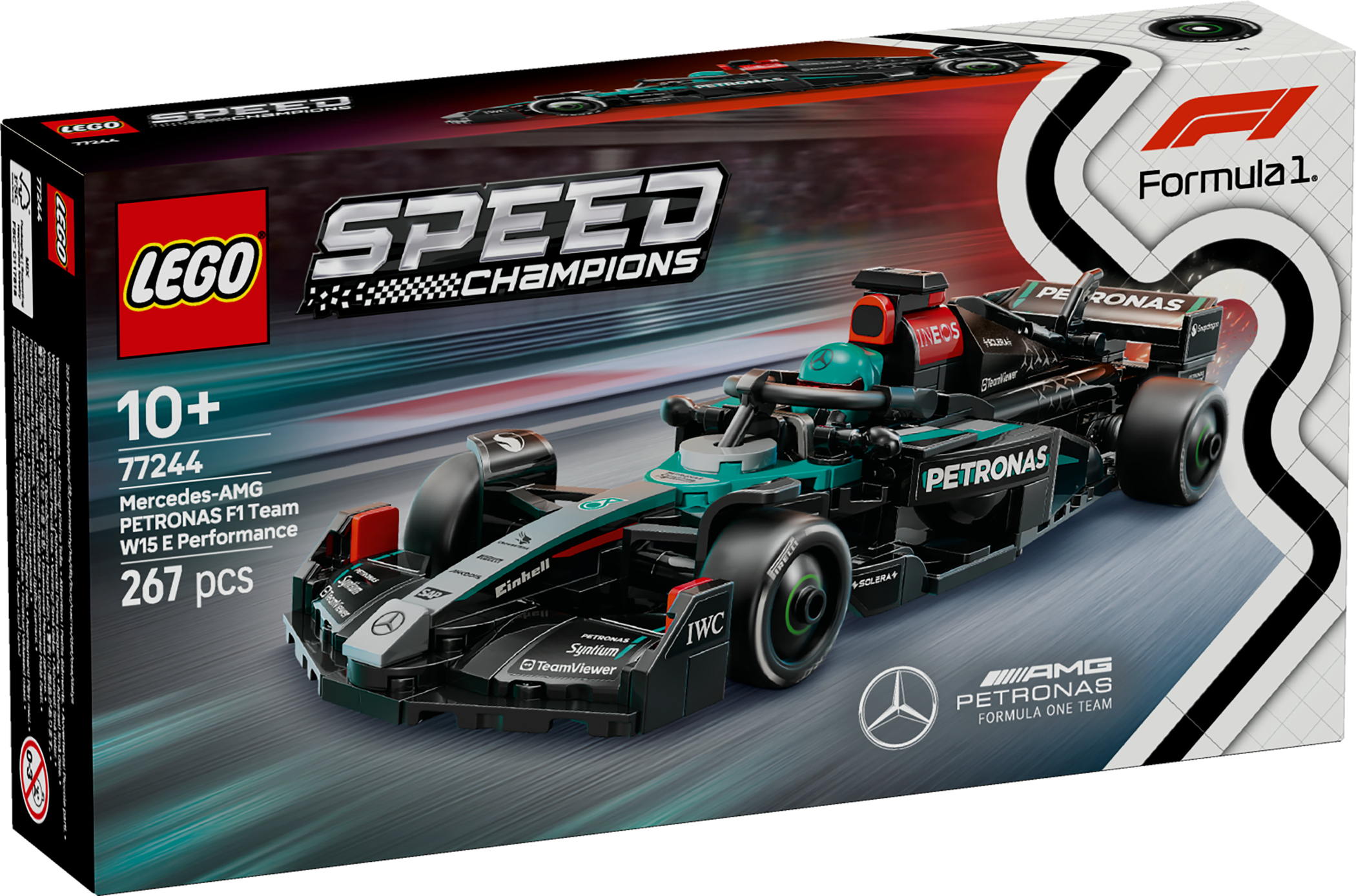 LEGO® Speed Champions Mercedes-AMG F1® W15 Rennauto 267 Teile 77244