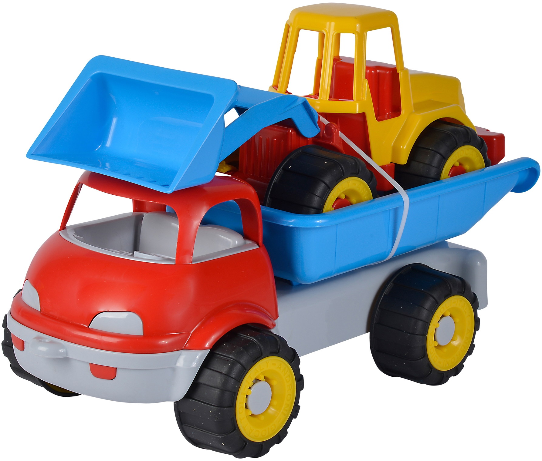 Simba Indoor / Outdoor Spielzeug Fahrzeug Set LKW Kipper und Bagger 107134610