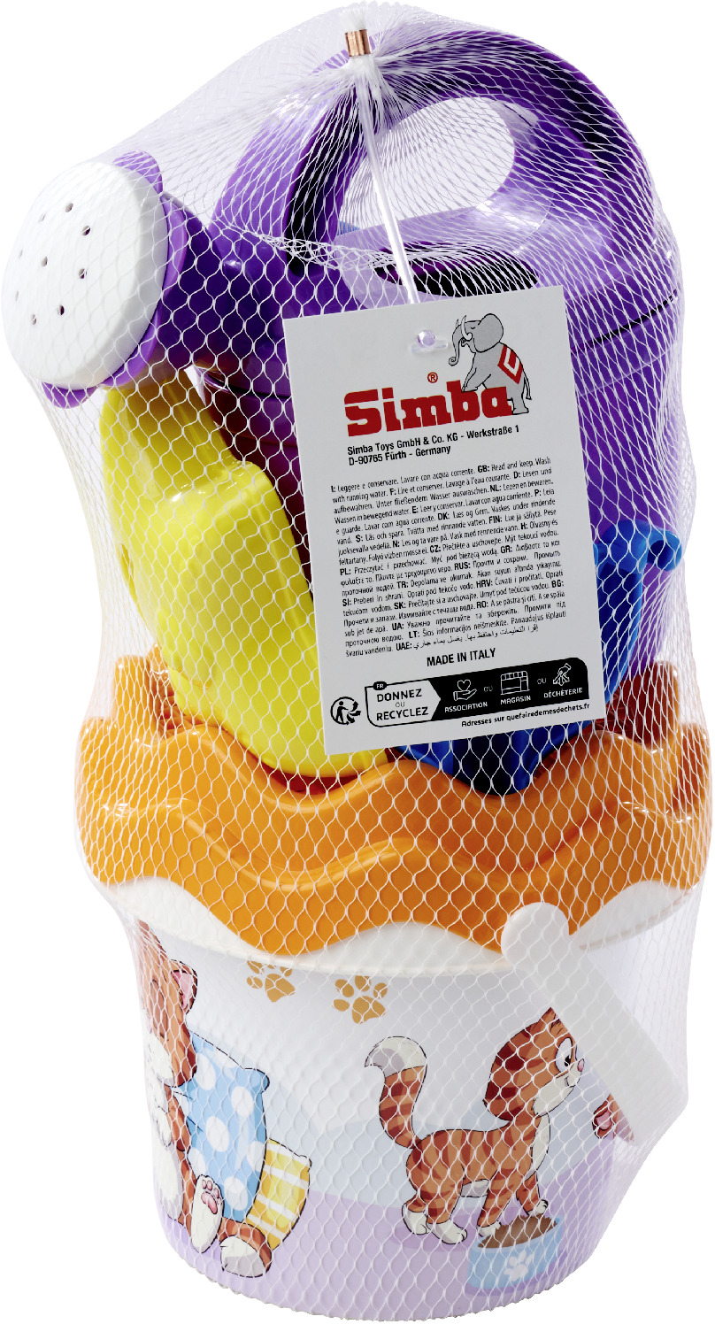 Simba Outdoor Spielzeug Sand & Strand Baby-Eimergarnitur Katze 107114719