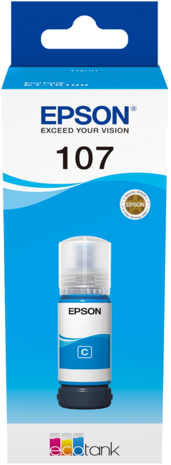 Epson Tintenbehälter Tinte 107 C cyan, blau