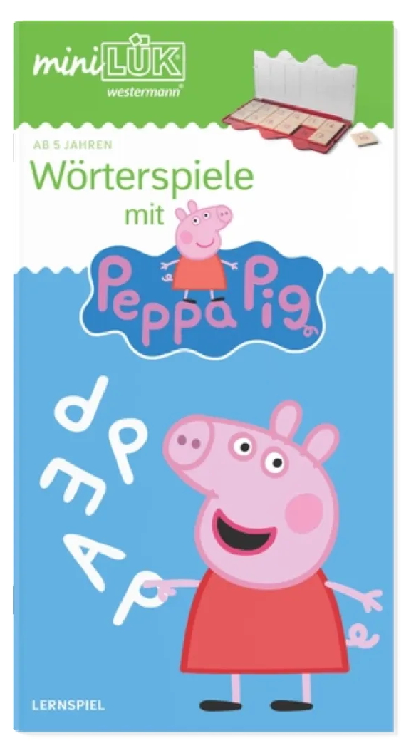 LÜK miniLÜK Buch Wörterspiele mit Peppa Pig ab 5 Jahren 244806