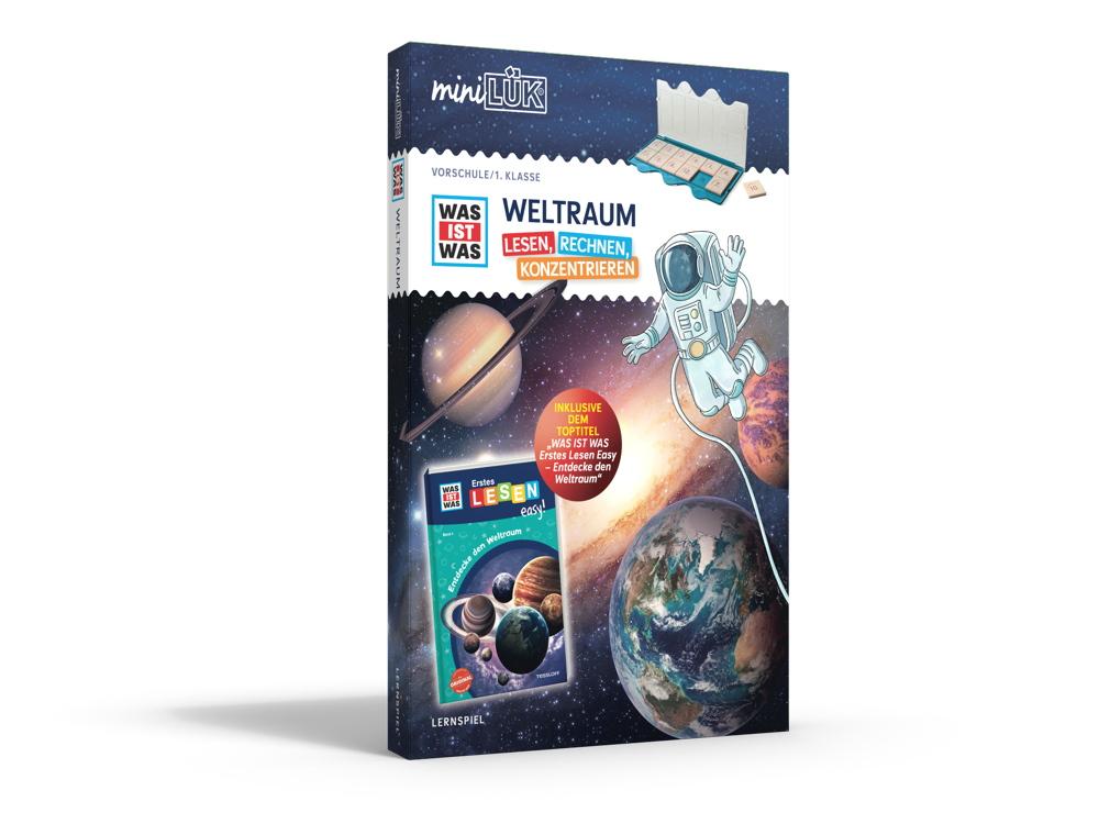 LÜK MiniLÜK Set Buch und Kontrollgerät WAS IST WAS Weltraum ab 5 Jahren 244835
