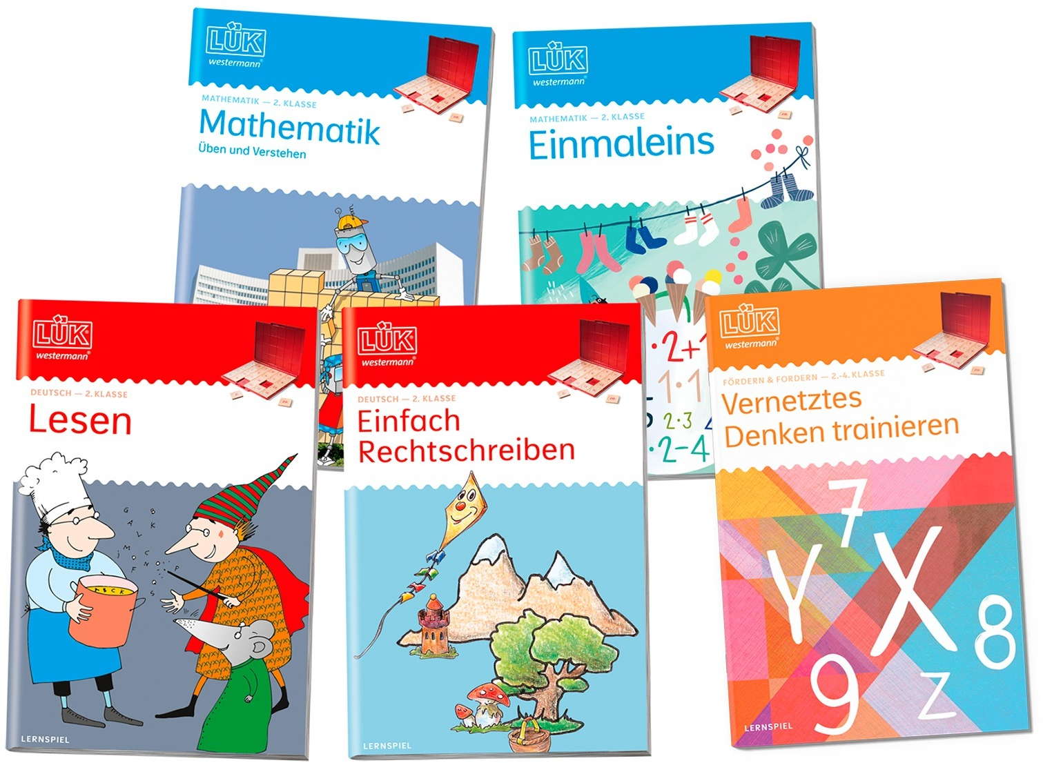 LÜK 5 Bücher Bundle 2. Klasse - Das Lernpaket für die 2. Klasse 249937