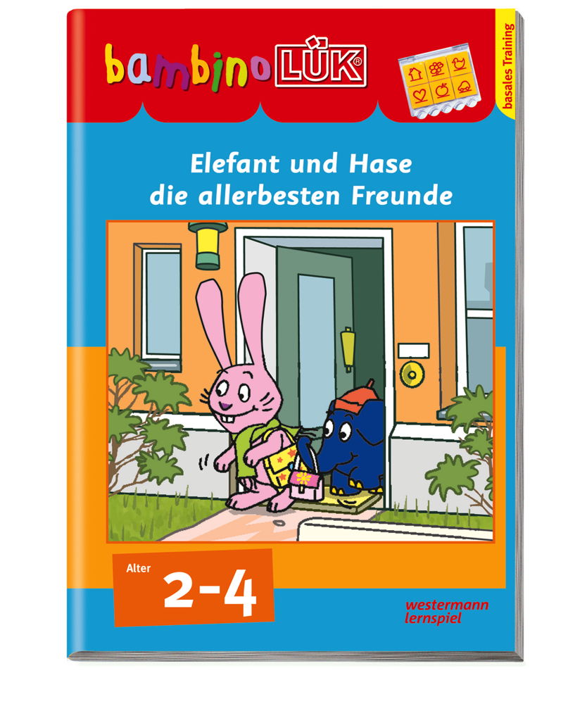 LÜK bambinoLÜK Buch Elefant und Hase, die allerbesten Freunde ab 2 Jahren 0664