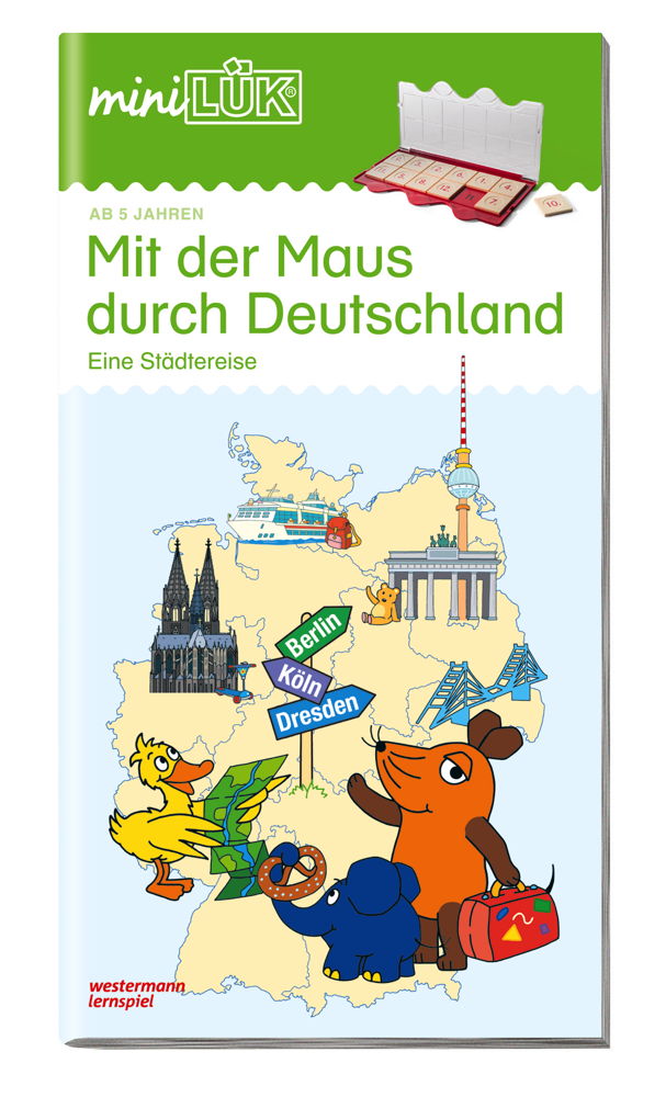 LÜK miniLÜK Buch Mit der Maus durch Deutschland ab 5 Jahren 4536