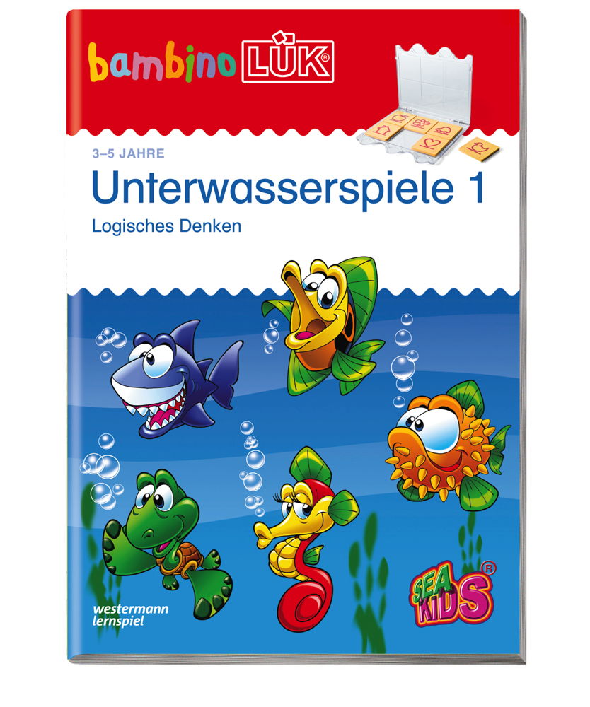 LÜK bambinoLÜK Buch Unterwasserspiele 1 ab 3 Jahren 7512